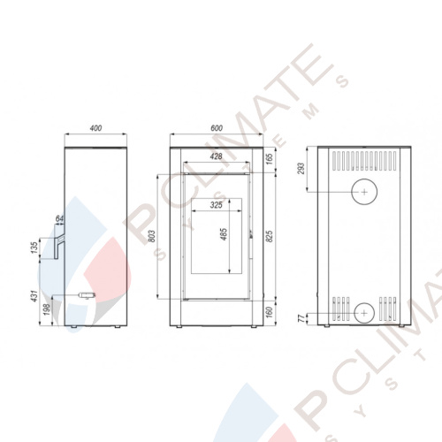 Печь DEFRO HOME SOLUM, 9кВт