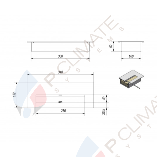 Биокамин Kratki DELTA 2 TUV (400*900)