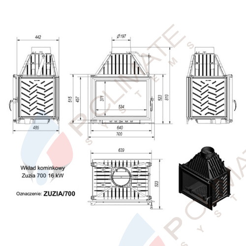 Топка ZUZIA/700