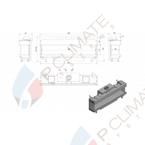 Газовая топка LEO/LP/200/G20 (магистральный газ)