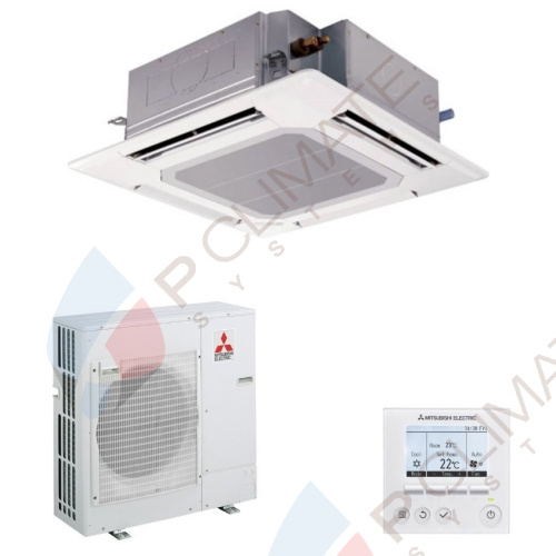 Кассетный кондиционер Mitsubishi Electric PLA-RP100BA/PU-P100VHA/-30