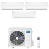 Мульти сплит система Midea MSMBAU-09HRFN1-Q(BW)+MSMBBU-12HRFN1-Q(BW)x2 / M3OE-27HFN1-Q