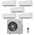 Мульти сплит система Shuft SFMS/I-09 HB FMI/N8/In/white + SFMS/I-12 HB FMI/N8/In/white x3 + SFMS/I-18 HB FMI/N8/In/white / SFMO/I-42 FMI-5/N8/Out