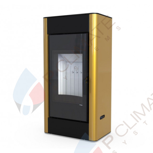 Печь DEFRO HOME SOLUM, 9кВт, золотая сталь