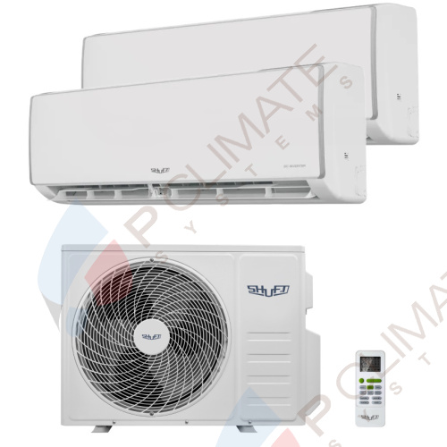 Мульти сплит система Shuft SFMS/I-09 HB FMI/N8/In/white x2 / SFMO/I-18 FMI-2/N8/Out