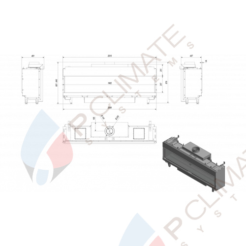 Газовая топка LEO/200/G20 (магистральный газ)