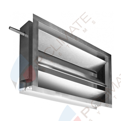 Воздушный клапан для прямоугольных каналов с подставкой под привод SDAR-M 50-30